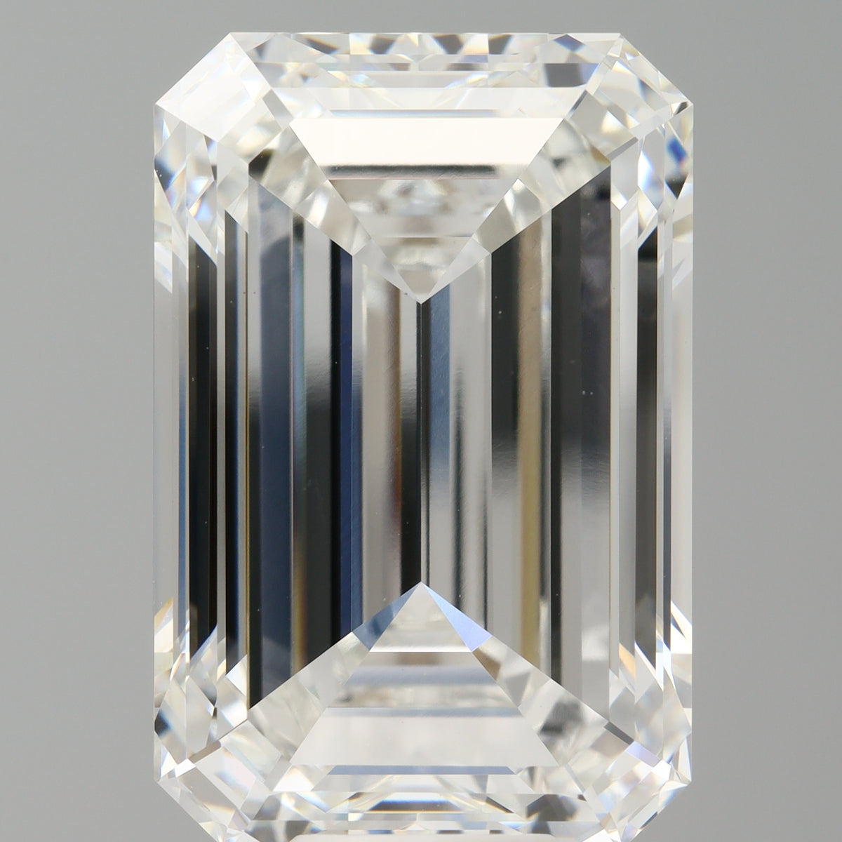 13.56 Carat Emerald Shaped, Ideal Cut, F Color, VVS2 Clarity, IGI Certified Lab Grown Diamond
