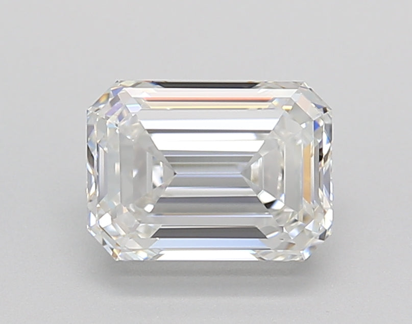 1.50 Carat Emerald Shaped, Ideal Cut, E Color, IF Clarity, IGI Certified Lab Grown Diamond