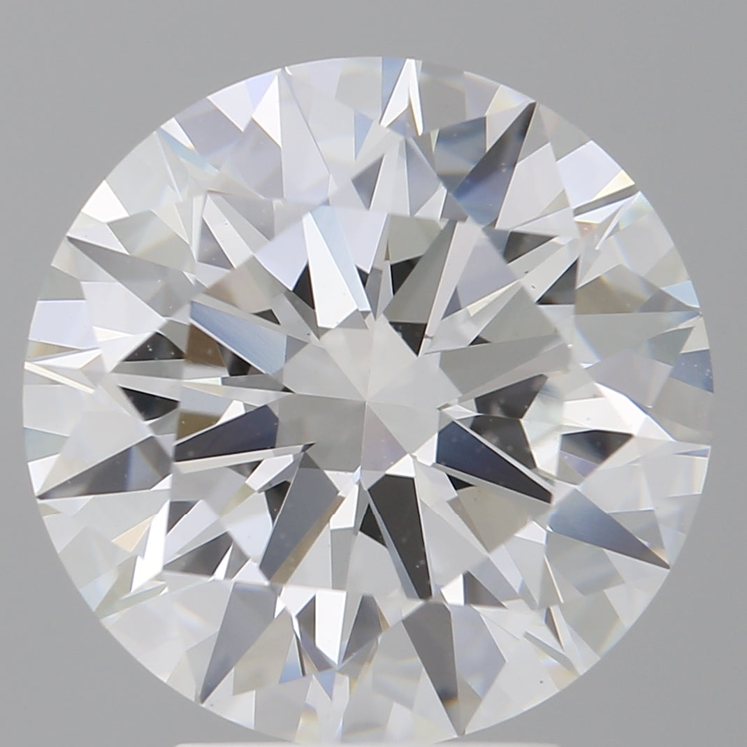 4.57 Carat Round Shaped, Ideal Cut, E Color, VVS2 Clarity, IGI Certified Lab Grown Diamond