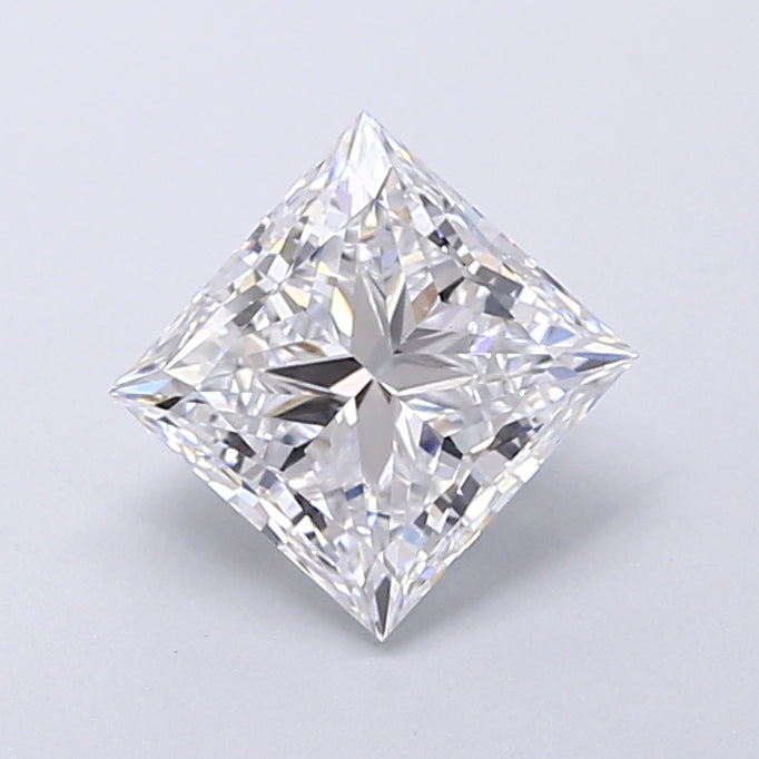 1.82 Carat Princess Shaped, Very Good Cut, D Color, VVS2 Clarity, IGI Certified Lab Grown Diamond