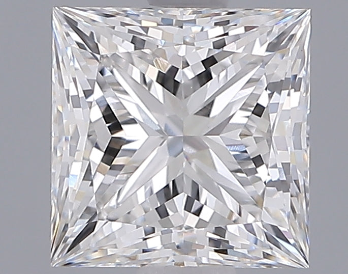 1.53 Carat Princess Shaped, Ideal Cut, E Color, VVS1 Clarity, IGI Certified Lab Grown Diamond