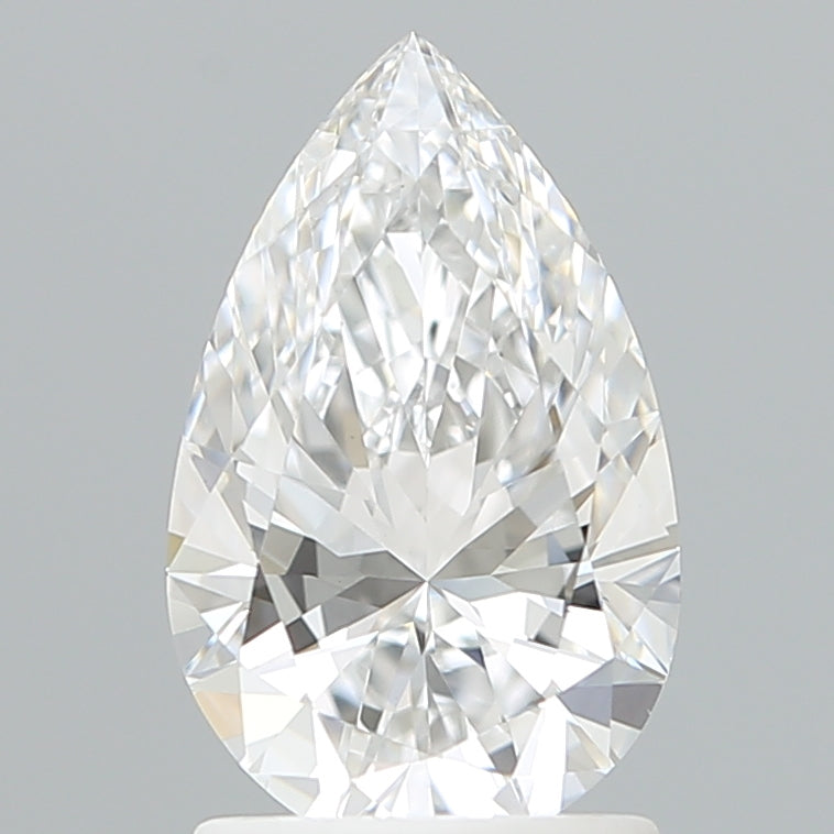 1.50 Carat Pear Shaped, Ideal Cut, E Color, VVS2 Clarity, IGI Certified Lab Grown Diamond