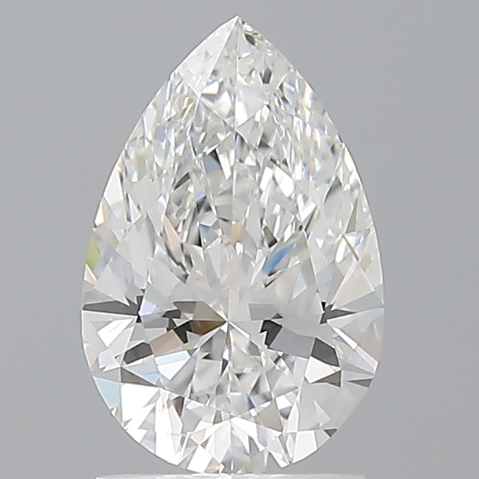 1.58 Carat Pear Shaped, Ideal Cut, E Color, VVS2 Clarity, IGI Certified Lab Grown Diamond