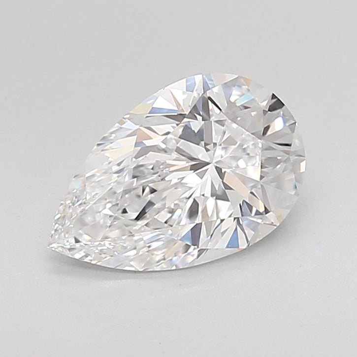 1.57 Carat Pear Shaped, Ideal Cut, D Color, VVS2 Clarity, IGI Certified Lab Grown Diamond