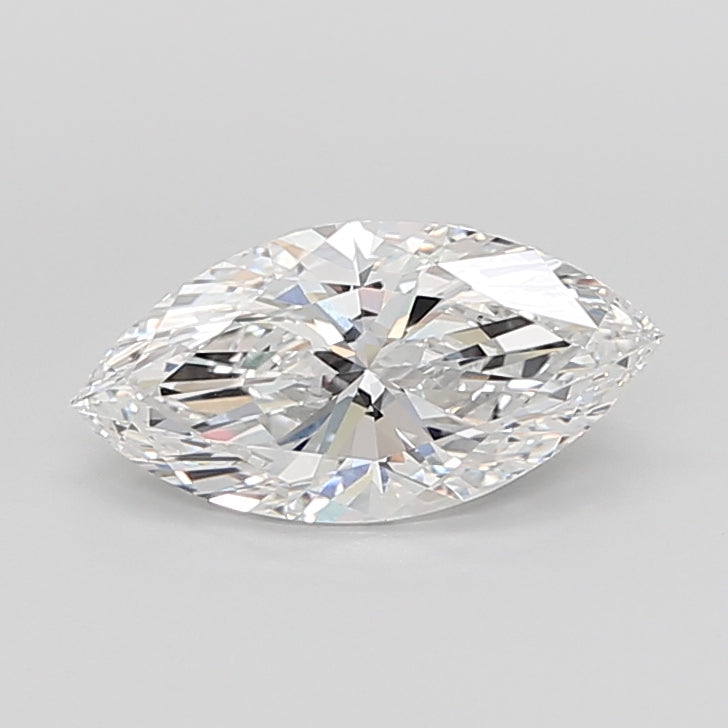 4.09 Carat Marquise Shaped, Ideal Cut, D Color, VVS2 Clarity, IGI Certified Lab Grown Diamond