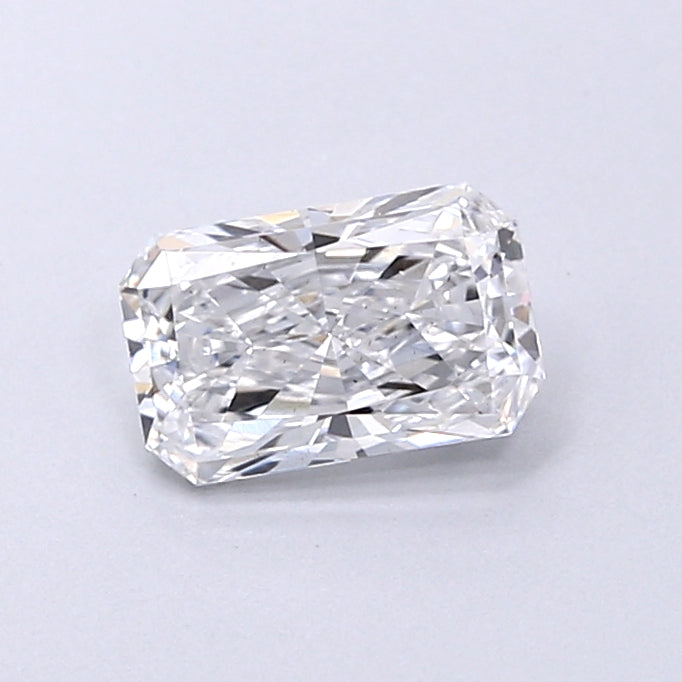0.74 Carat Radiant Shaped, Very Good Cut, D Color, VS2 Clarity, IGI Certified Lab Grown Diamond