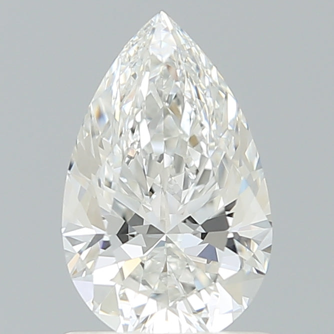 1.18 Carat Pear Shaped, Ideal Cut, F Color, VS1 Clarity, IGI Certified Lab Grown Diamond