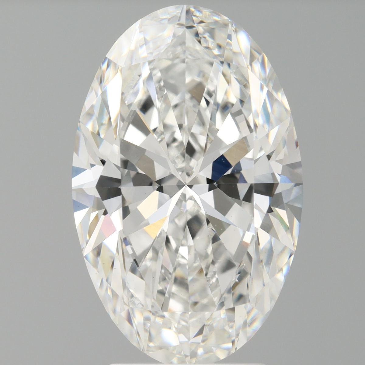 4.08 Carat Oval Shaped, Ideal Cut, E Color, VVS2 Clarity, IGI Certified Lab Grown Diamond
