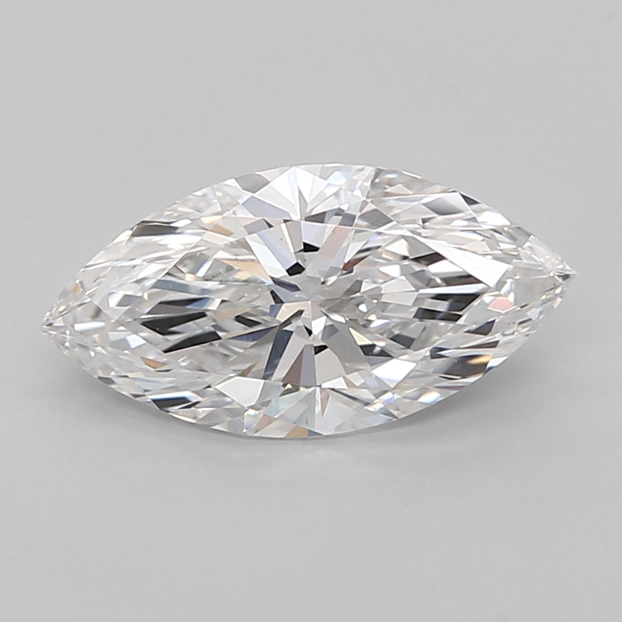 2.04 Carat Marquise Shaped, Ideal Cut, E Color, VVS2 Clarity, IGI Certified Lab Grown Diamond