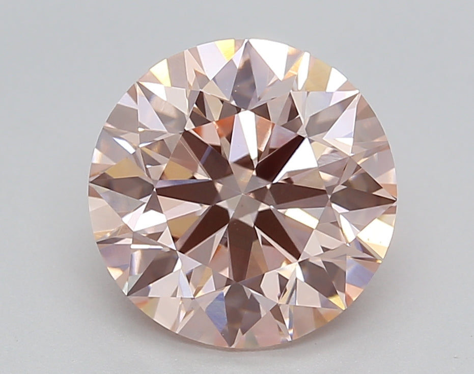 3.04 Carat Round Shaped, Ideal Cut, VS1 Clarity, IGI Certified Lab Grown Diamond