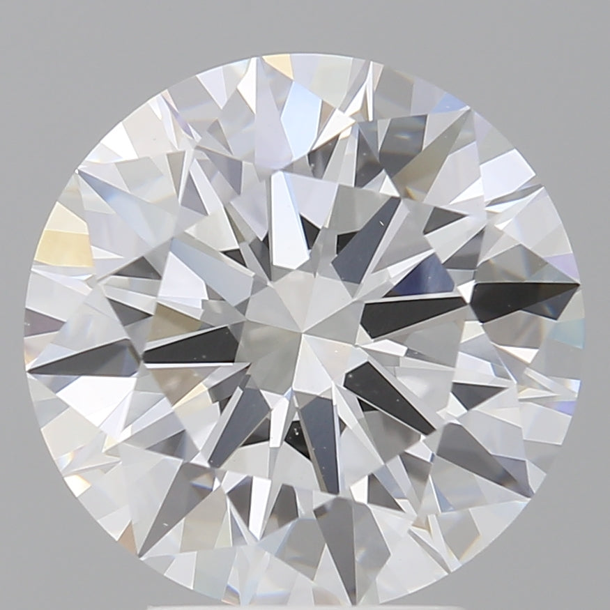 4.10 Carat Round Shaped, Ideal Cut, E Color, VVS2 Clarity, IGI Certified Lab Grown Diamond