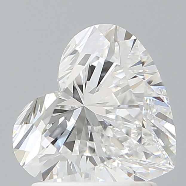 1.60 Carat Heart Shaped, Ideal Cut, D Color, VVS2 Clarity, IGI Certified Lab Grown Diamond