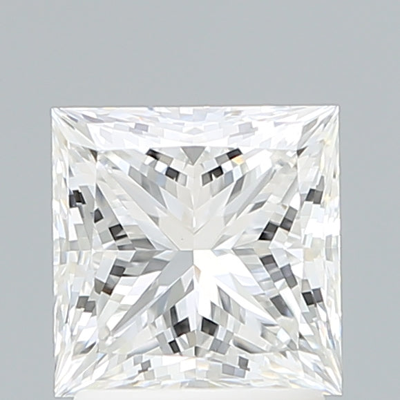 2.07 Carat Princess Shaped, Ideal Cut, E Color, VVS2 Clarity, IGI Certified Lab Grown Diamond