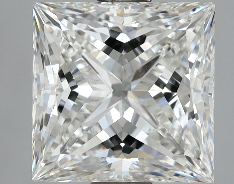 2.70 Carat Princess Shaped, Excellent Cut, F Color, VS1 Clarity, IGI Certified Lab Grown Diamond