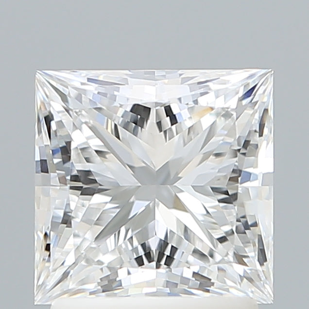 1.97 Carat Princess Shaped, Ideal Cut, D Color, VVS2 Clarity, IGI Certified Lab Grown Diamond
