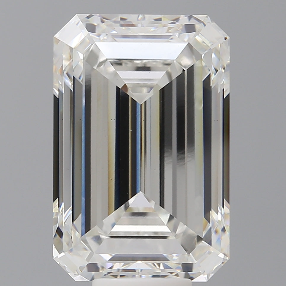 11.59 Carat Emerald Shaped, Ideal Cut, F Color, VS1 Clarity, IGI Certified Lab Grown Diamond