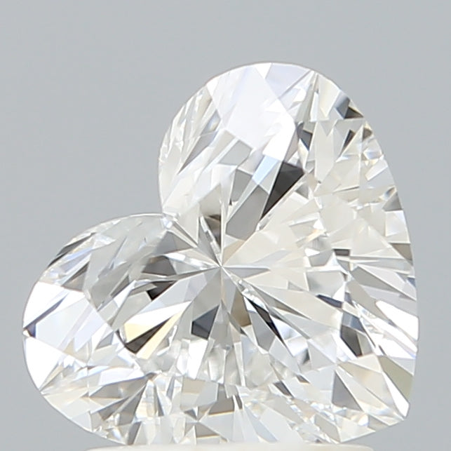 1.60 Carat Heart Shaped, Ideal Cut, D Color, VVS1 Clarity, IGI Certified Lab Grown Diamond