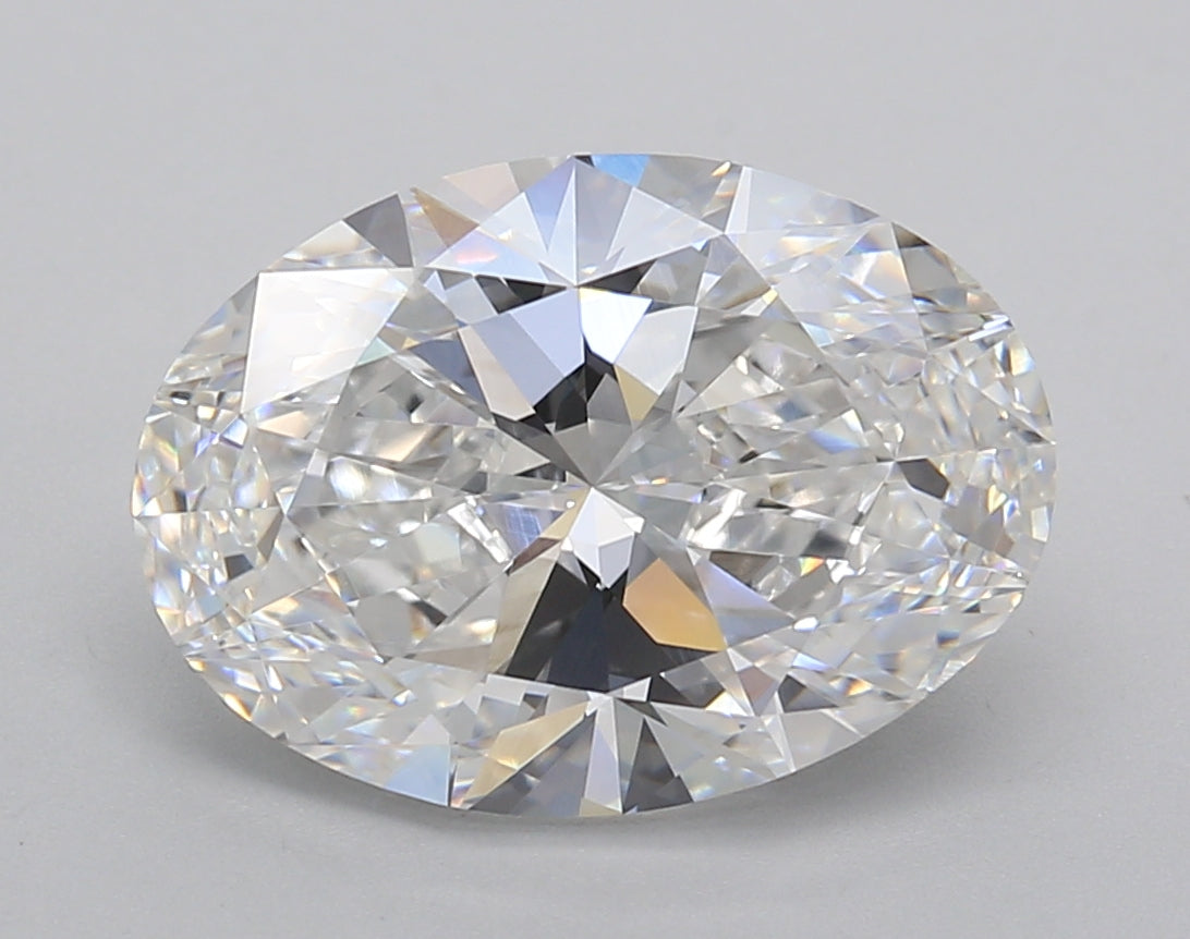 4.51 Carat Oval Shaped, Excellent Cut, D Color, VVS2 Clarity, IGI Certified Lab Grown Diamond