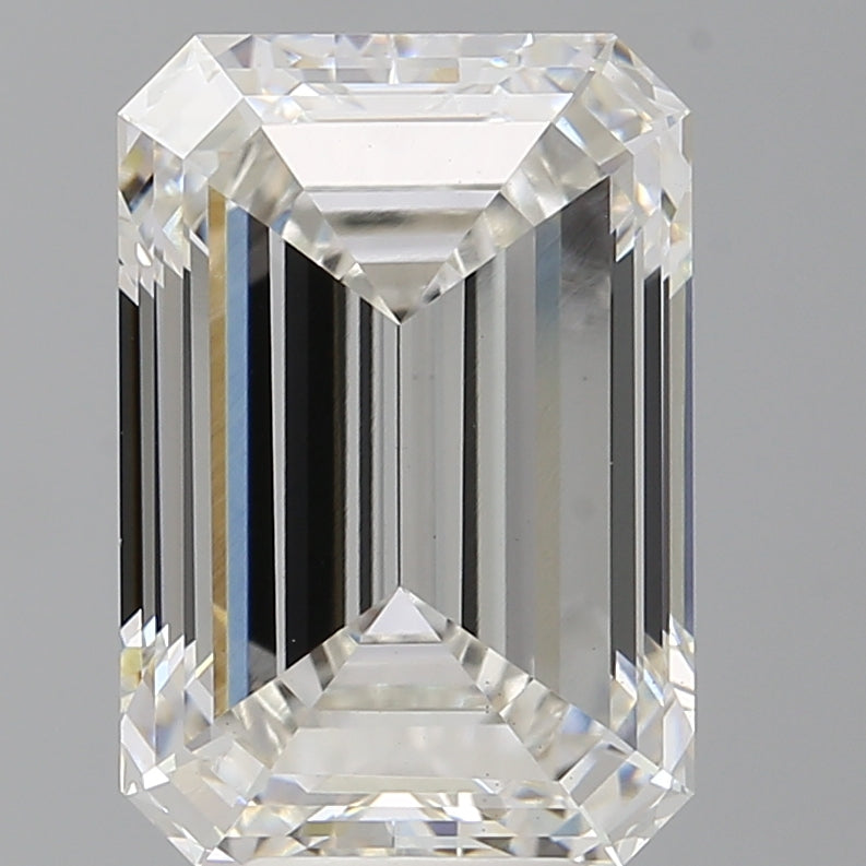 7.52 Carat Emerald Shaped, Excellent Cut, F Color, VS1 Clarity, IGI Certified Lab Grown Diamond