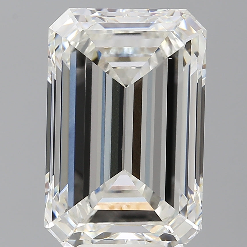 9.01 Carat Emerald Shaped, Excellent Cut, F Color, VS1 Clarity, IGI Certified Lab Grown Diamond