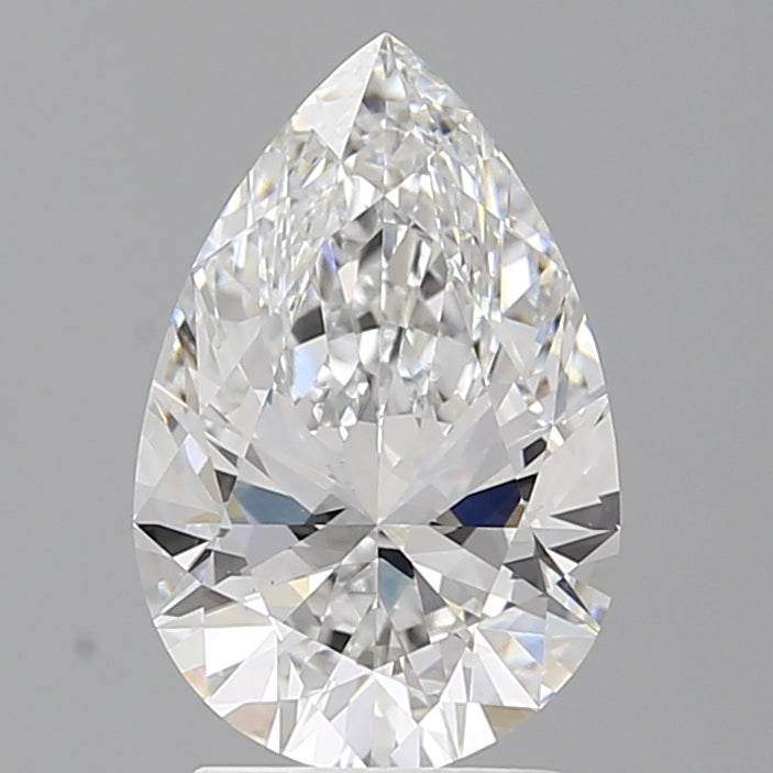 2.51 Carat Pear Shaped, Ideal Cut, E Color, VS1 Clarity, IGI Certified Lab Grown Diamond