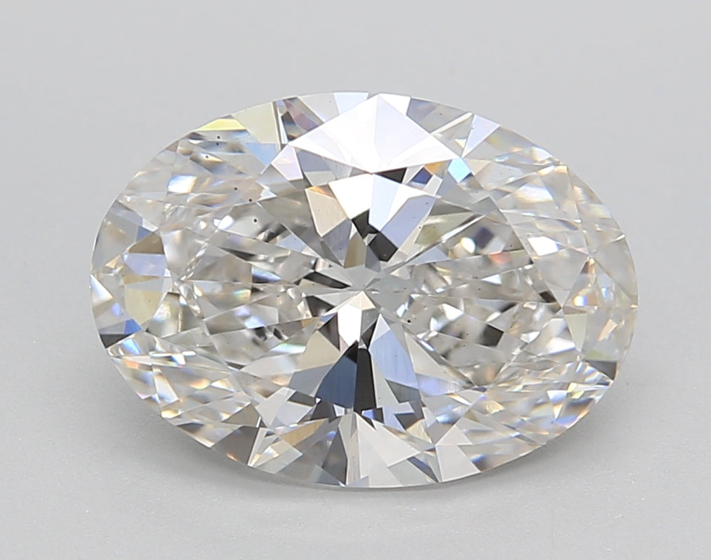 3.28 Carat Oval Shaped, Ideal Cut, G Color, VS1 Clarity, IGI Certified Lab Grown Diamond
