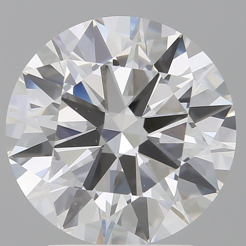 3.06 Carat Round Shaped, Ideal Cut, E Color, VVS2 Clarity, IGI Certified Lab Grown Diamond