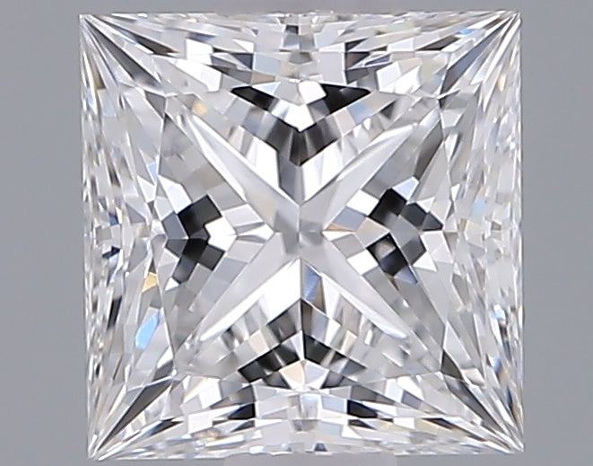 1.04 Carat Princess Shaped, Ideal Cut, E Color, VVS1 Clarity, IGI Certified Lab Grown Diamond