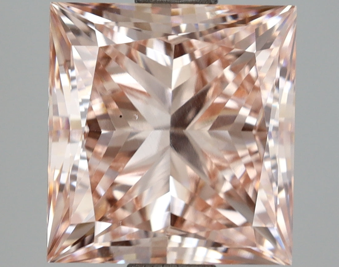 3.14 Carat Princess Shaped, Excellent Cut, VS1 Clarity, IGI Certified Lab Grown Diamond