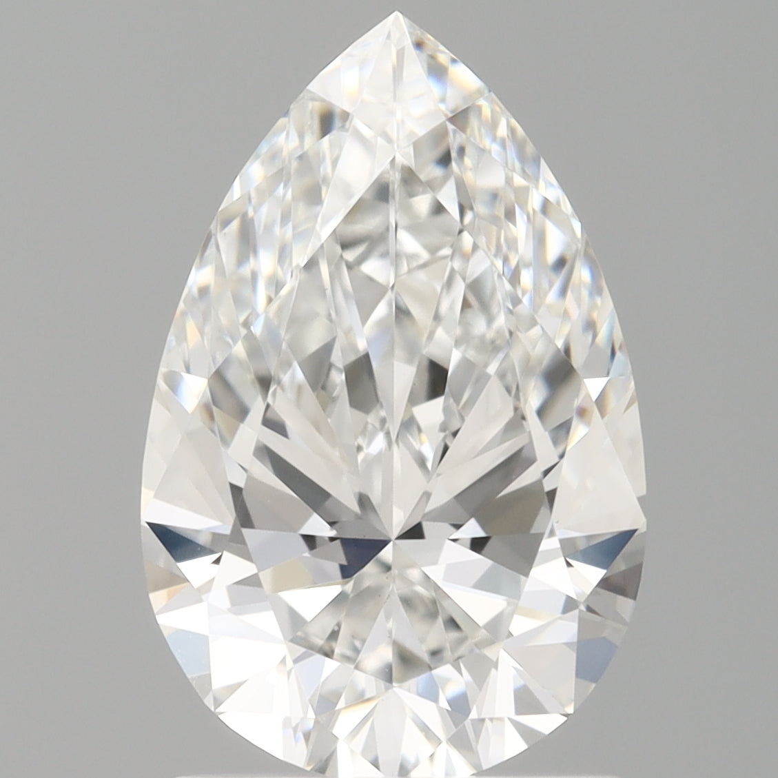 1.60 Carat Pear Shaped, Ideal Cut, E Color, VVS2 Clarity, IGI Certified Lab Grown Diamond