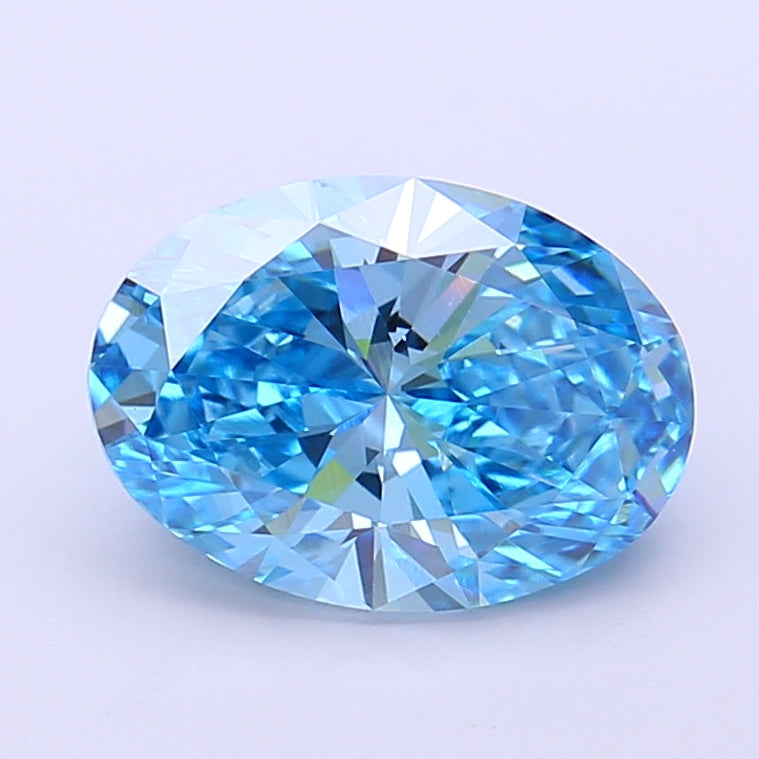 2.50 Carat Oval Shaped, Very Good Cut, VVS2 Clarity, IGI Certified Lab Grown Diamond