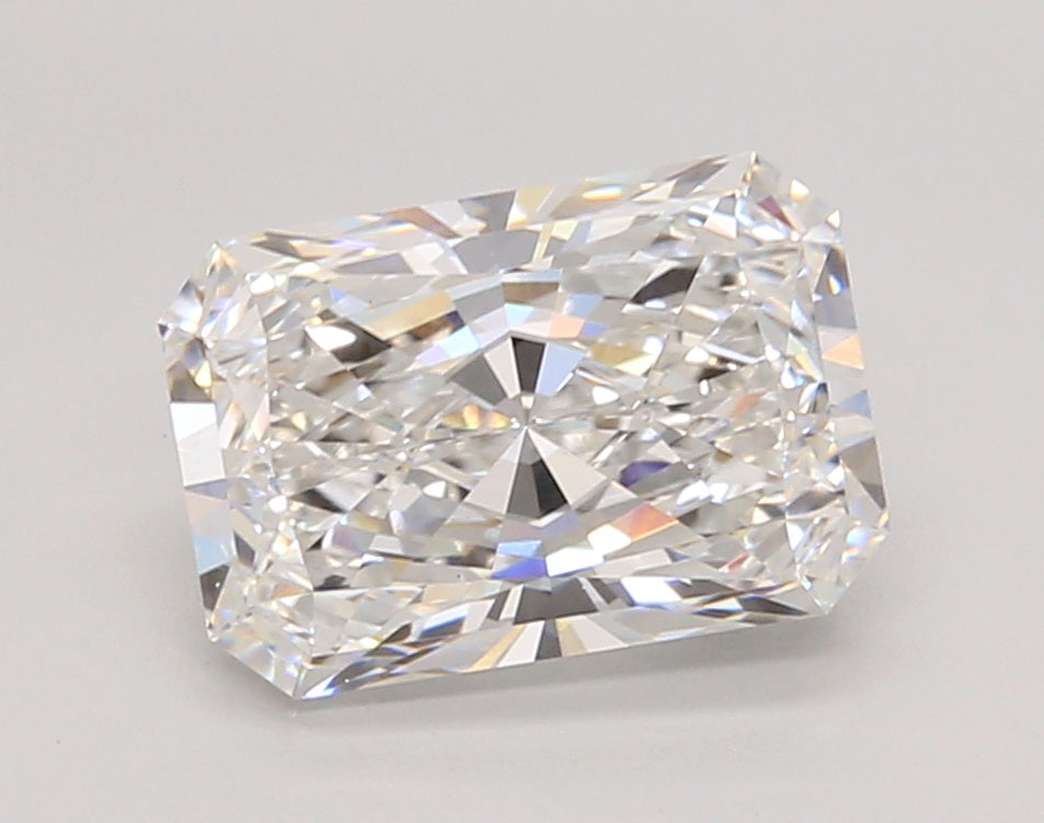 3.05 Carat Radiant Shaped, Ideal Cut, E Color, VS1 Clarity, IGI Certified Lab Grown Diamond