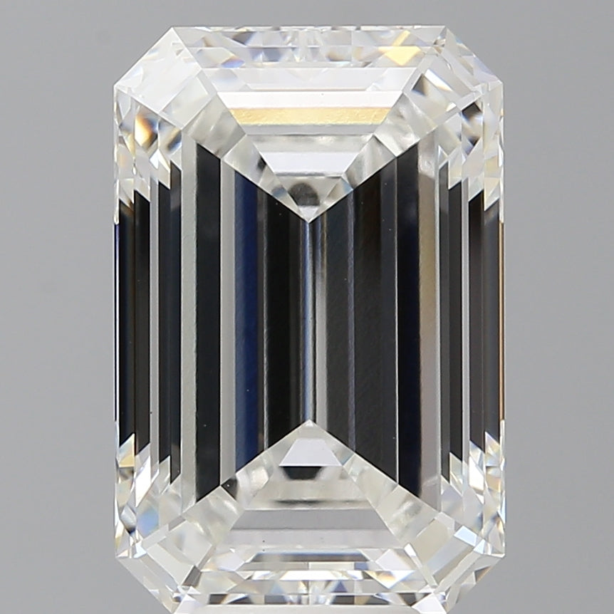 8.58 Carat Emerald Shaped, Ideal Cut, F Color, VS1 Clarity, IGI Certified Lab Grown Diamond