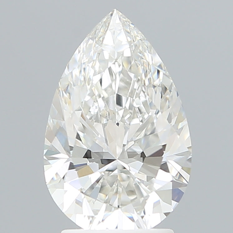 2.67 Carat Pear Shaped, Ideal Cut, F Color, VVS2 Clarity, IGI Certified Lab Grown Diamond