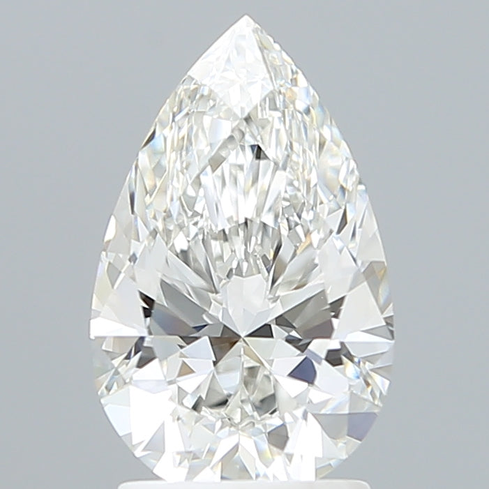 2.04 Carat Pear Shaped, Ideal Cut, F Color, VVS2 Clarity, IGI Certified Lab Grown Diamond