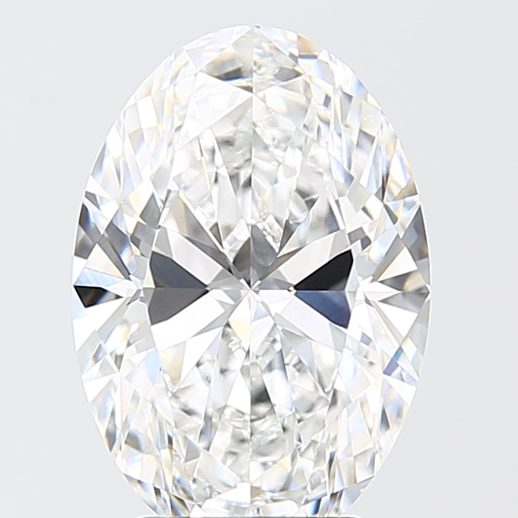 4.06 Carat Oval Shaped, Ideal Cut, D Color, VVS2 Clarity, IGI Certified Lab Grown Diamond