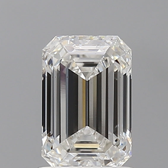 1.45 Carat Emerald Shaped, Ideal Cut, F Color, VS1 Clarity, IGI Certified Lab Grown Diamond