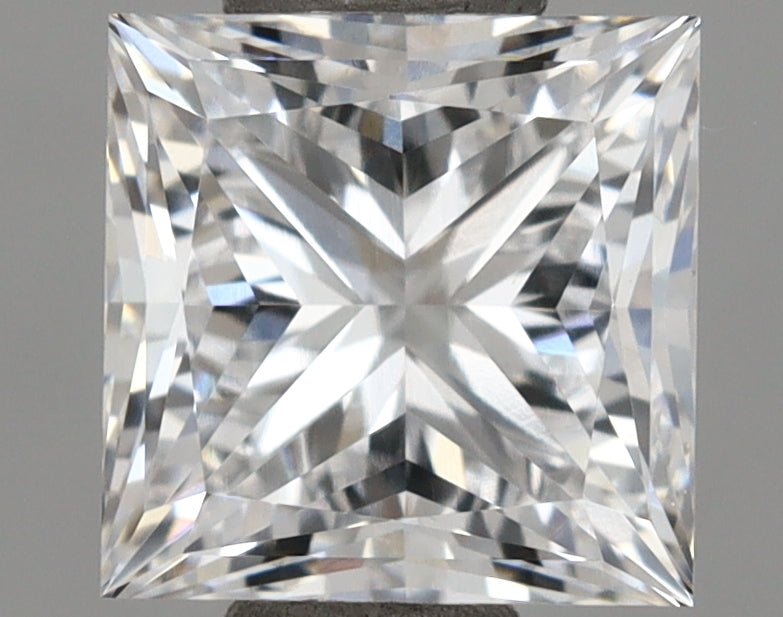 1.13 Carat Princess Shaped, Excellent Cut, D Color, VVS2 Clarity, IGI Certified Lab Grown Diamond