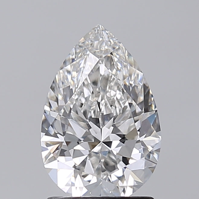 1.52 Carat Pear Shaped, Excellent Cut, G Color, VVS1 Clarity, IGI Certified Lab Grown Diamond