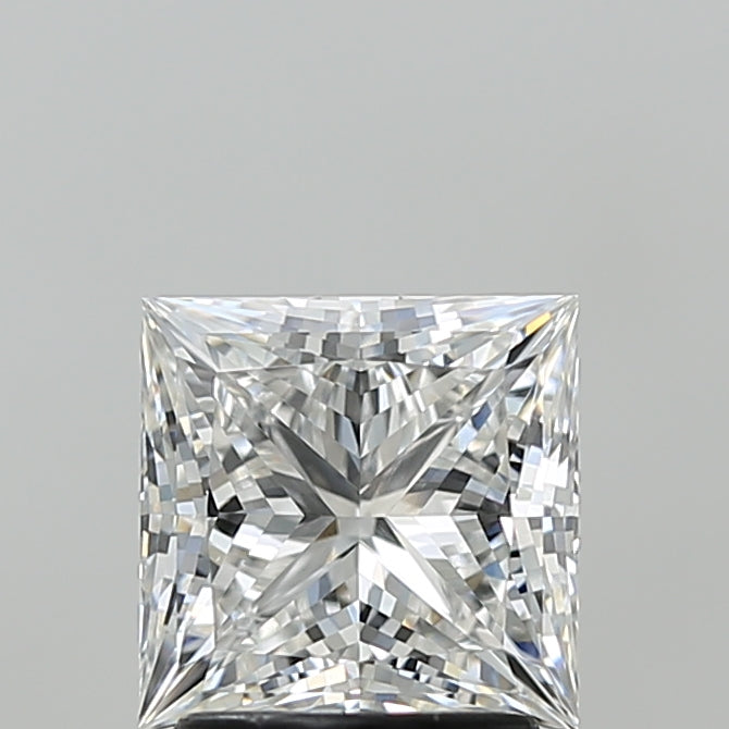 2.06 Carat Princess Shaped, Ideal Cut, E Color, VVS2 Clarity, IGI Certified Lab Grown Diamond