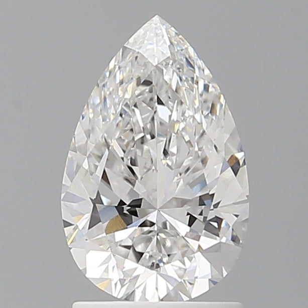 1.57 Carat Pear Shaped, Ideal Cut, E Color, VVS2 Clarity, IGI Certified Lab Grown Diamond