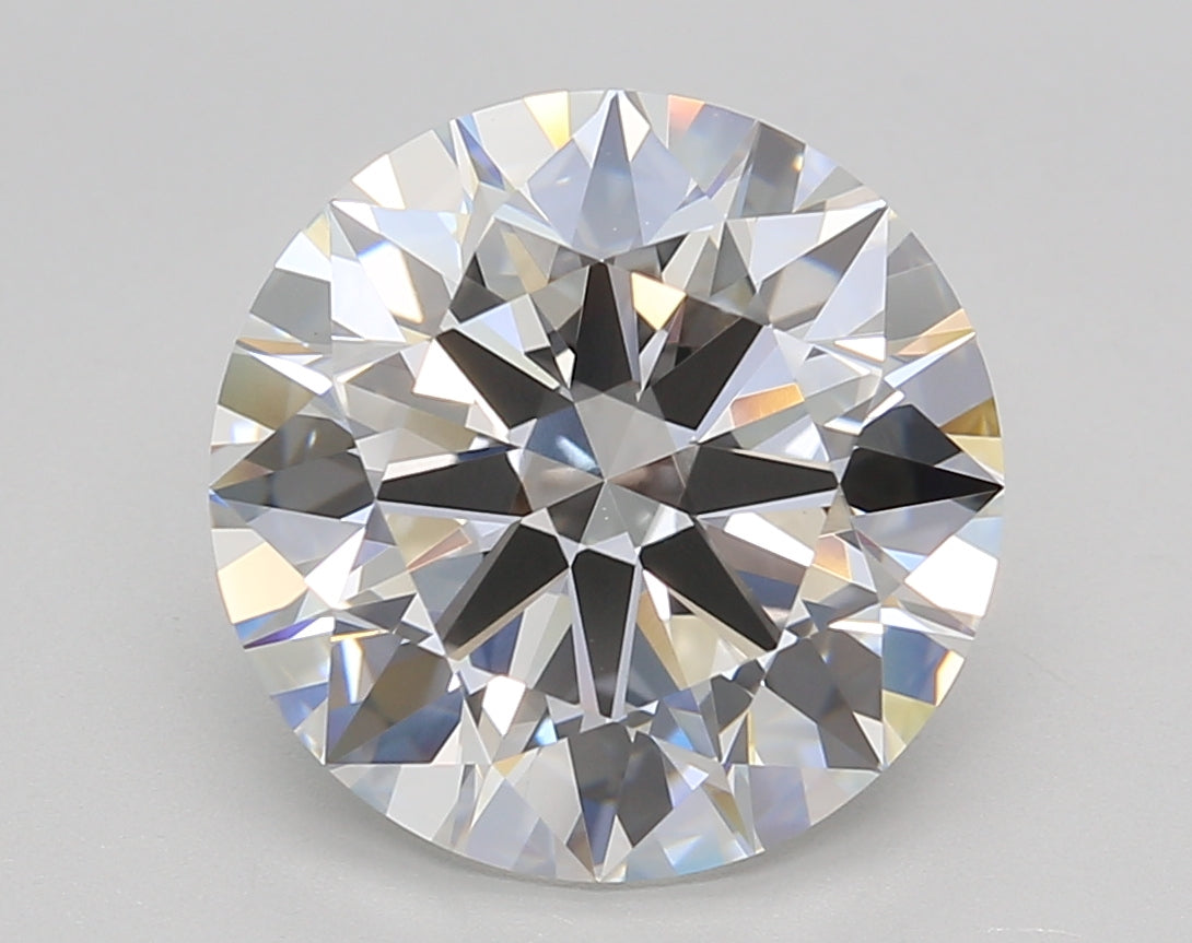 5.02 Carat Round Shaped, Ideal Cut, E Color, VVS2 Clarity, IGI Certified Lab Grown Diamond