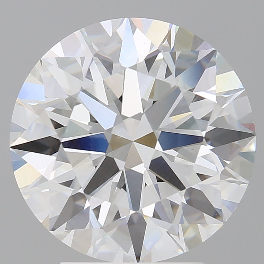 4.10 Carat Round Shaped, Ideal Cut, E Color, VVS2 Clarity, IGI Certified Lab Grown Diamond
