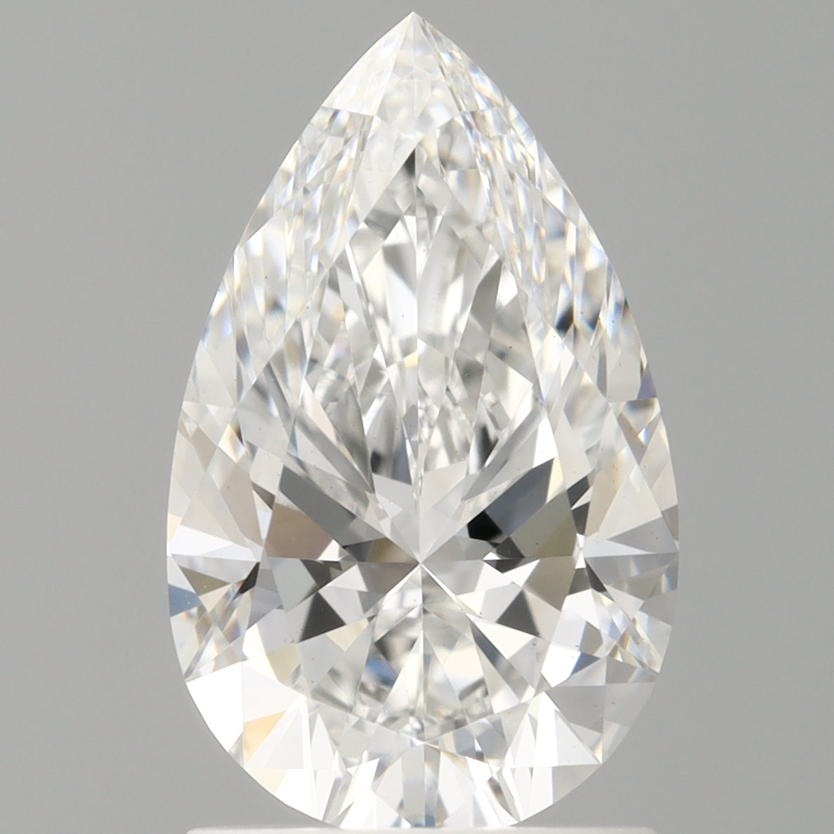 1.60 Carat Pear Shaped, Ideal Cut, E Color, VS1 Clarity, IGI Certified Lab Grown Diamond
