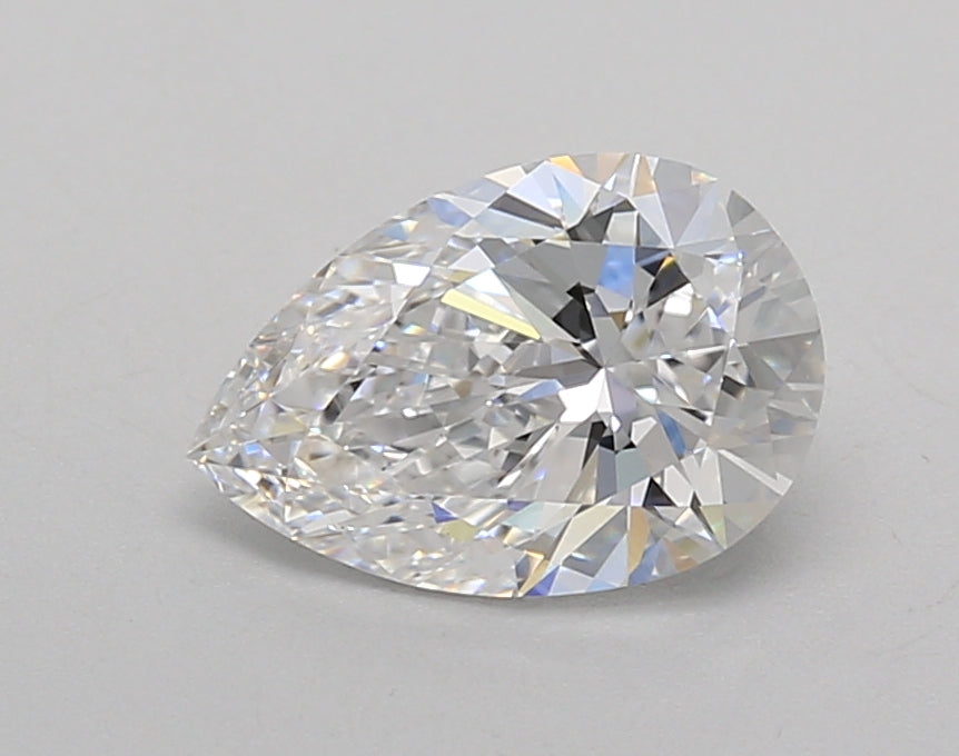 1.30 Carat Pear Shaped, Excellent Cut, D Color, VVS2 Clarity, IGI Certified Lab Grown Diamond