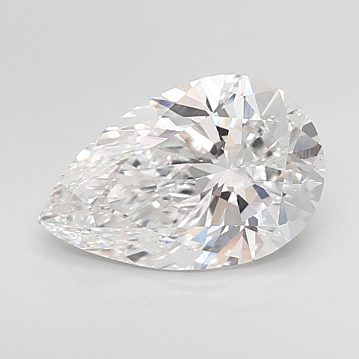 3.08 Carat Pear Shaped, Ideal Cut, D Color, VS1 Clarity, IGI Certified Lab Grown Diamond