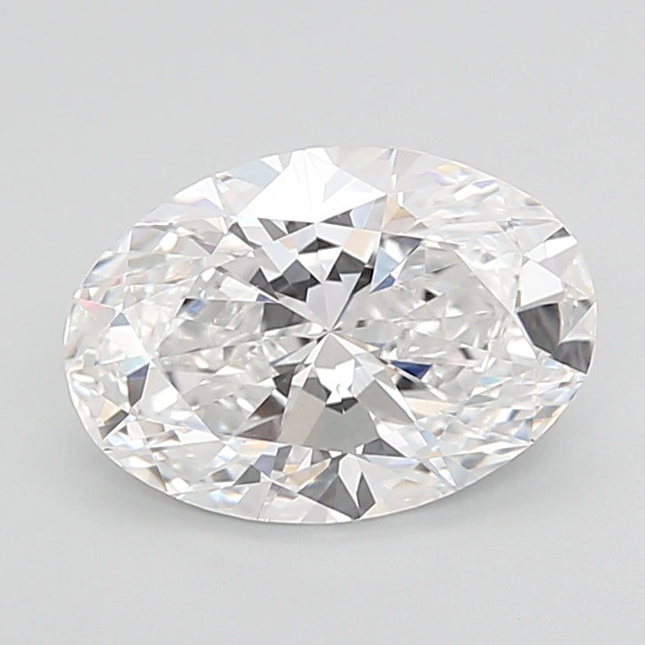 4.08 Carat Oval Shaped, Ideal Cut, D Color, VVS2 Clarity, IGI Certified Lab Grown Diamond