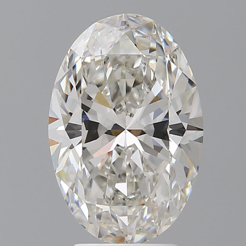4.10 Carat Oval Shaped, Ideal Cut, F Color, VVS2 Clarity, IGI Certified Lab Grown Diamond