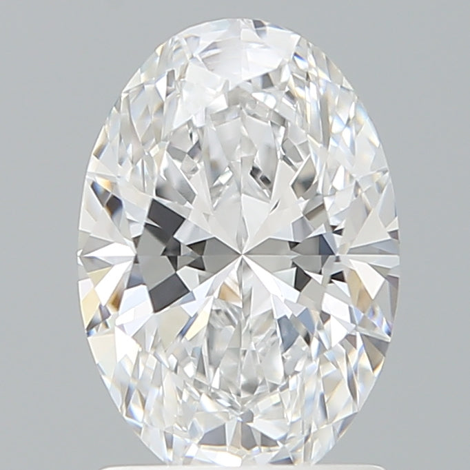 1.60 Carat Oval Shaped, Ideal Cut, D Color, VVS2 Clarity, IGI Certified Lab Grown Diamond