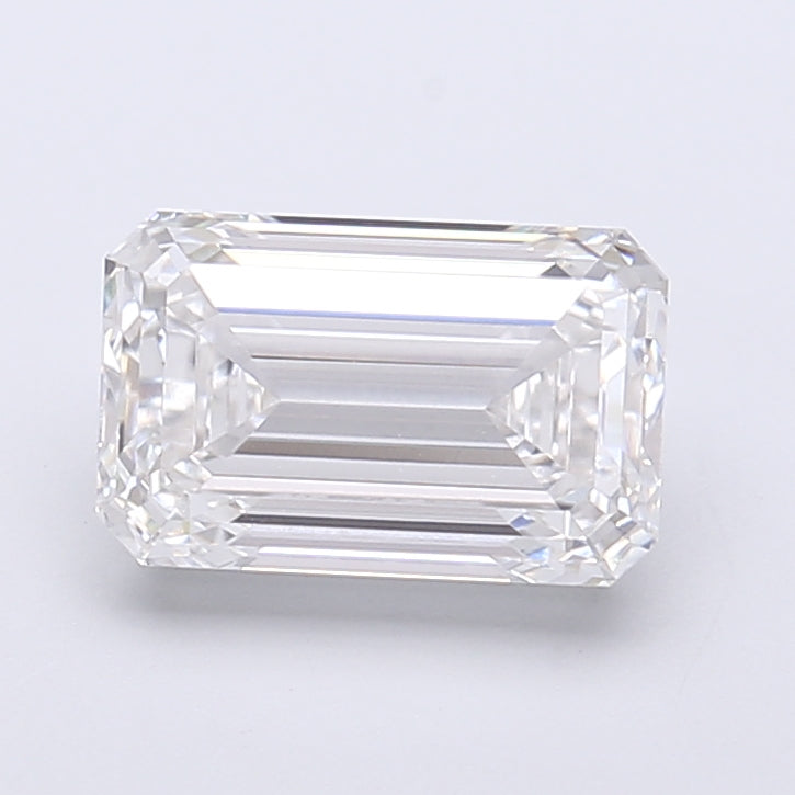 2.25 Carat Emerald Shaped, Very Good Cut, E Color, VVS2 Clarity, IGI Certified Lab Grown Diamond